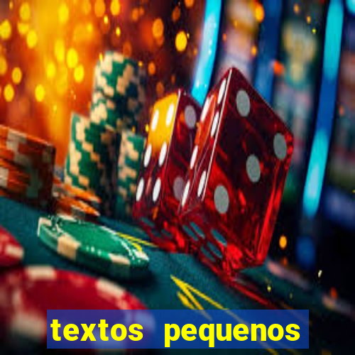 textos pequenos para alfabetizar